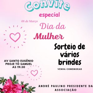 WhatsApp Image 2024 03 08 at 14.46.05 Alex do Som vai prestigiar o dia das Mulheres no Bairro Santo Eugênio com Presidente André