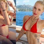 Virginia senta no colo de Vini Jr durante passeio de barco e foto ganha a web