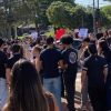 Protesto de alunos de medicina de universidade particular trava trânsito em Campo Grande
